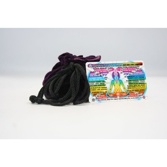 Set of 7 Chakra Stone Palm Stone with Pouch | Seven Chakra Stone Set | Chakra Se - Picture 11 of 15